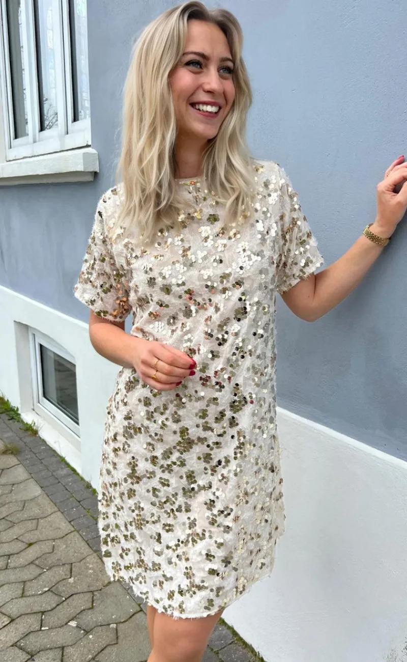 Hot Kjole - Rebecca Sequin - Champagne Kjoler