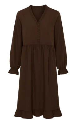 Hot Kjole - Catja - Dark Brown Kjoler