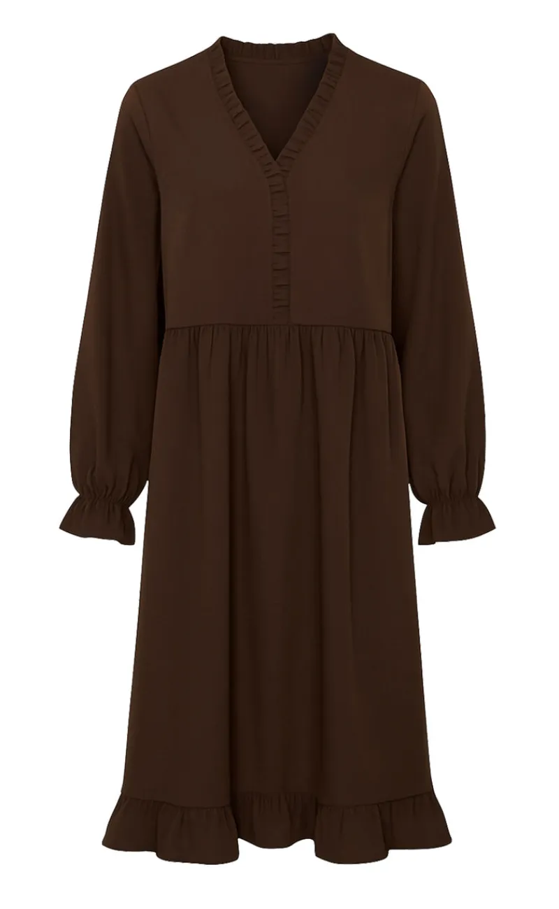 Hot Kjole - Catja - Dark Brown Kjoler
