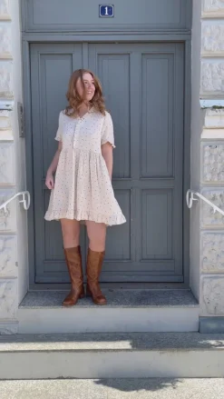 Discount Kjole - Catja Summer - Black Dots Kjoler