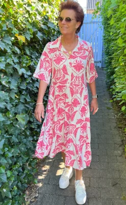 Best Kjole - Karla - White / Pink Paisley Kjoler