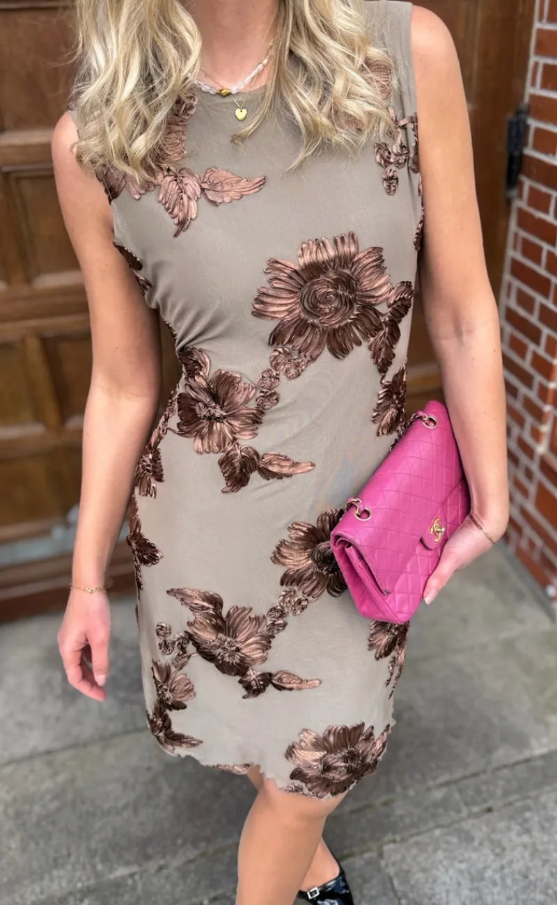 Online Kjole - Maria Short - Chocolate Bloom Kjoler