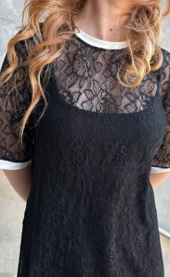 Best Kjole - Susanna Football - Black Lace (vendbar) Kjoler