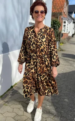 Kjole - Maiken - Leopard Kjoler