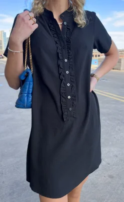 Online Kjole - Flora - Black Kjoler