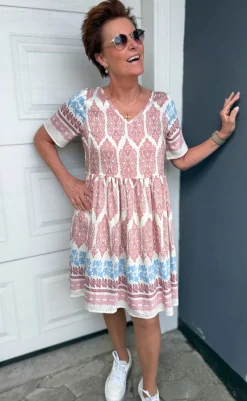 New Kjole - Valentina - Rosy Paisley Kjoler