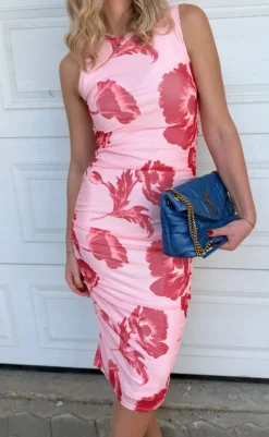 Hot Kjole - Sophia Mesh - Rosy Flower Kjoler