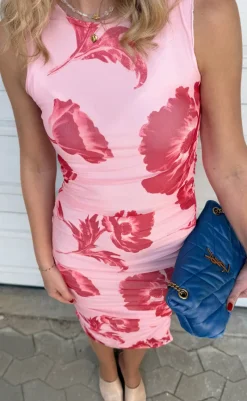 Hot Kjole - Sophia Mesh - Rosy Flower Kjoler