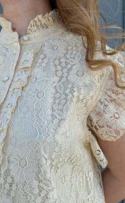 Best Kjole - Pia Lace Summer - Creme Kjoler