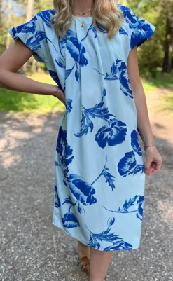 Kjole - Cecilia - Blue Flower Kjoler
