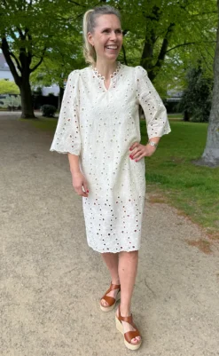 Sale Kjole - Milla - Off White Lace Kjoler