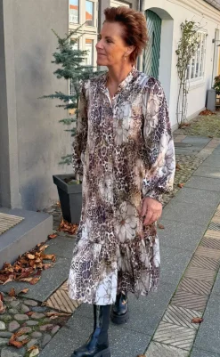 Outlet Kjole - Aida - Leopard / Flower Kjoler
