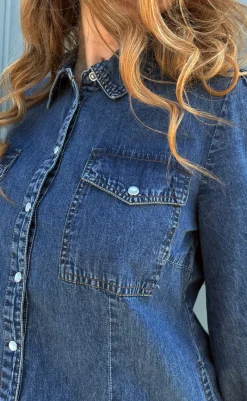 Outlet Kjole - Detina - Stormy Blue Kjoler