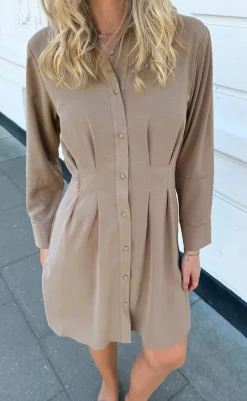 Clearance Kjole - Mille - Beige Kjoler