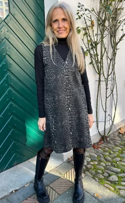 Sale Kjole - Ania Spencer - Grey Leopard Kjoler