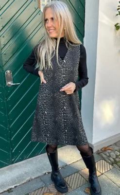 Sale Kjole - Ania Spencer - Grey Leopard Kjoler