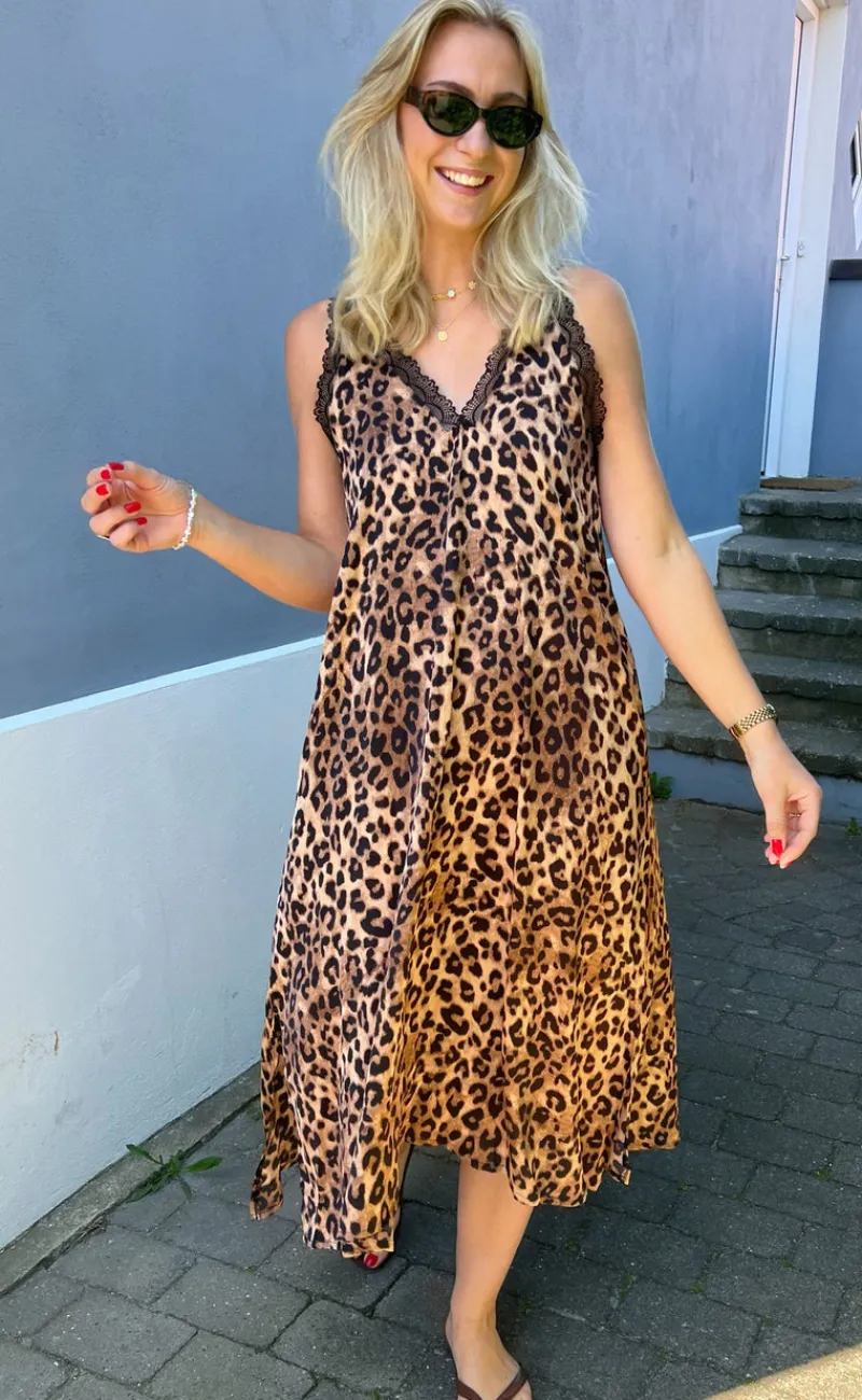 Outlet Kjole - Nellie - Leopard Kjoler