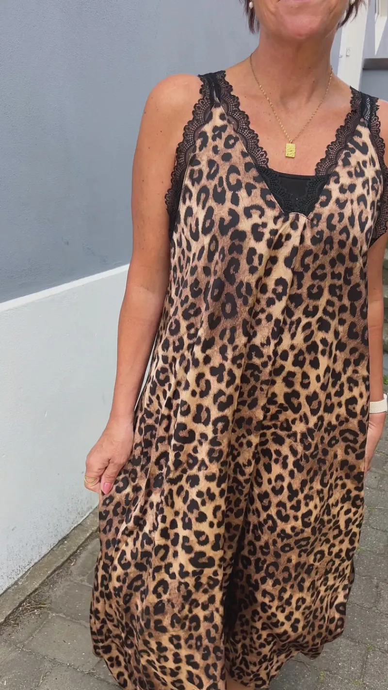 Outlet Kjole - Nellie - Leopard Kjoler