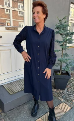 Clearance Kjole - Demi - Navy Blue Kjoler