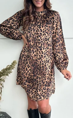Clearance Kjole - Hazel - Leopard Kjoler