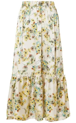 Discount Nederdel - Hanna - White Summer Nederdele