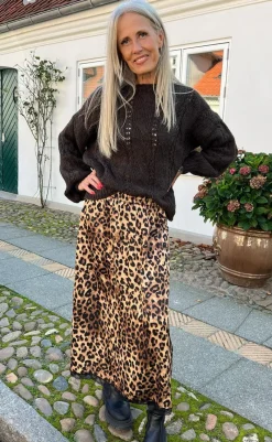 Clearance Nederdel - Nellie - Leopard Nederdele