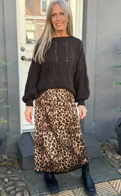 Clearance Nederdel - Nellie - Leopard Nederdele