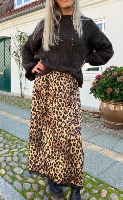 Clearance Nederdel - Nellie - Leopard Nederdele