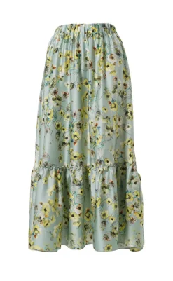 Clearance Nederdel - Hanna - Green Summer Nederdele