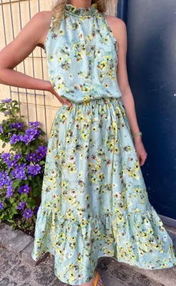 Clearance Nederdel - Hanna - Green Summer Nederdele