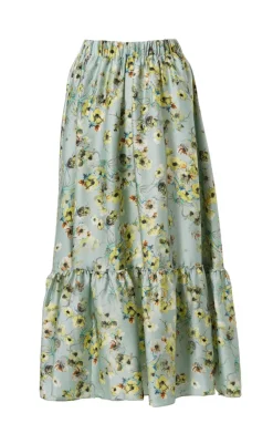 Clearance Nederdel - Hanna - Green Summer Nederdele