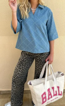 Best Polo / Skjorte - Patricia - Trendy Denim Skjorter