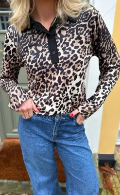 Hot Polo / Bluse - Amira - Leopard Bluser