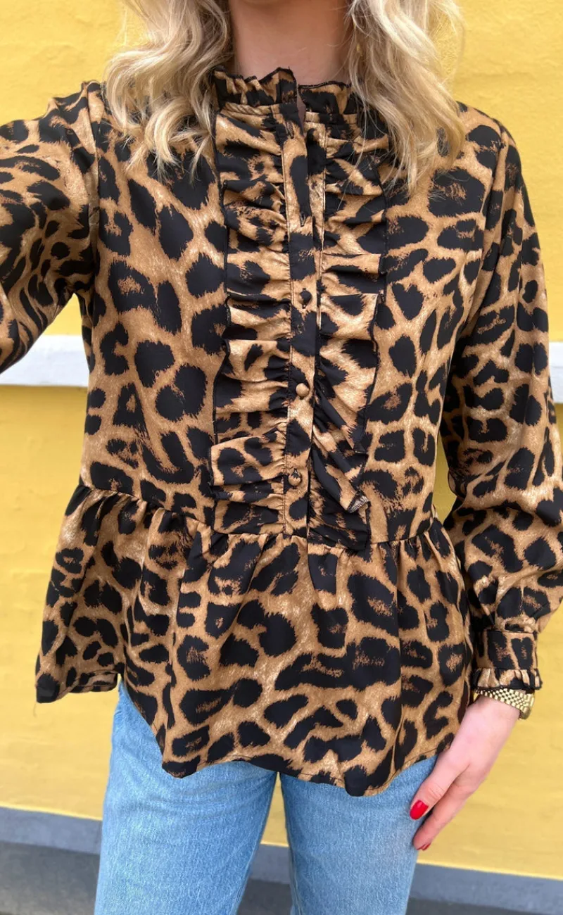 Online Skjorte - Evie - Leopard Skjorter