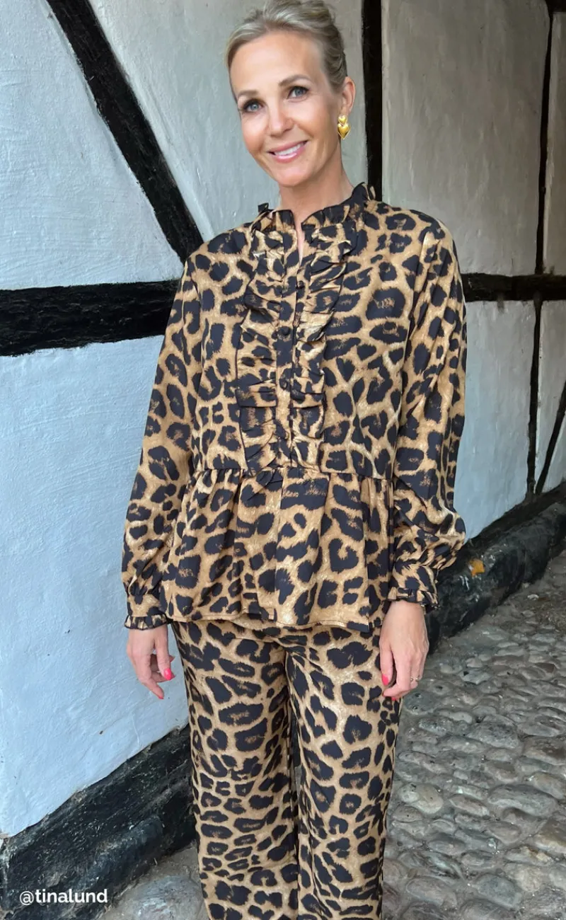 Online Skjorte - Evie - Leopard Skjorter