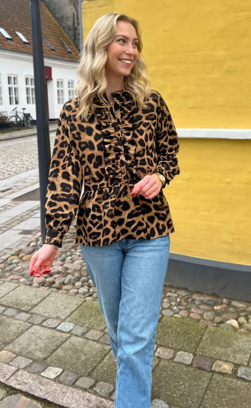Online Skjorte - Evie - Leopard Skjorter
