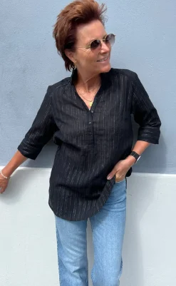 Best Skjorte - Simona - Black Lurex Skjorter