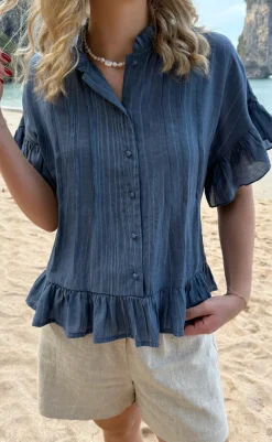 Discount Skjorte - Michela - Blue Skjorter