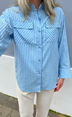 Skjorte - Simili - Blue Striped Skjorter
