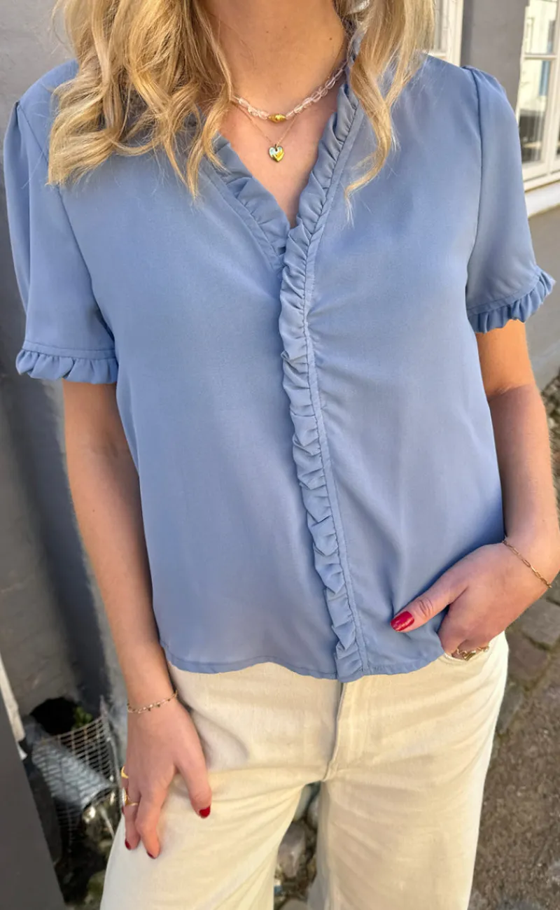 Sale Top - Catja - Blue T-shirts & Toppe