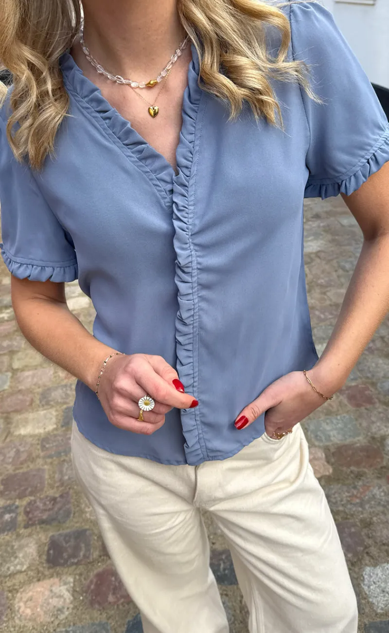 Sale Top - Catja - Blue T-shirts & Toppe