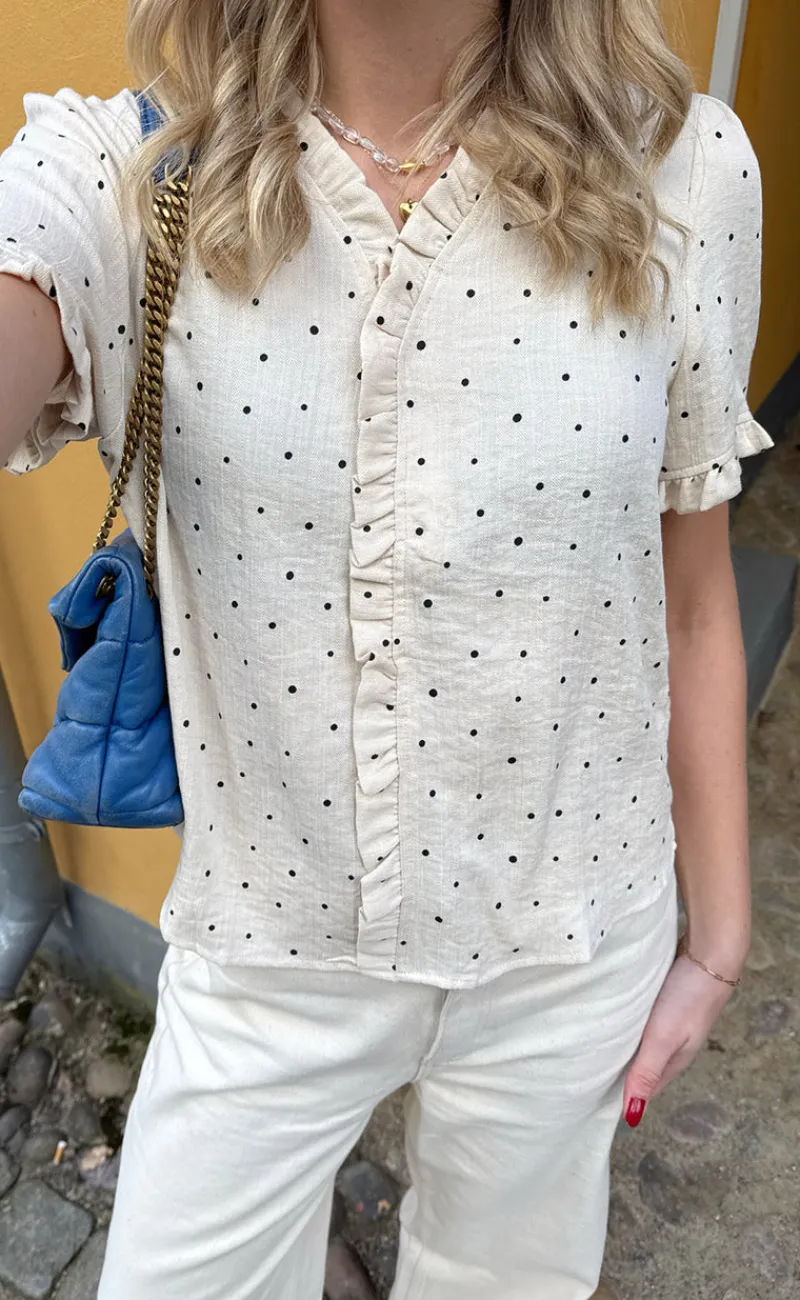 Sale Top - Catja - Black Dots T-shirts & Toppe