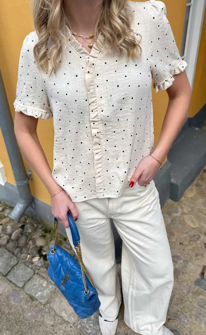 Sale Top - Catja - Black Dots T-shirts & Toppe