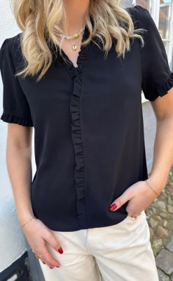 New Top - Catja - Black T-shirts & Toppe