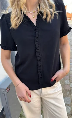 New Top - Catja - Black T-shirts & Toppe