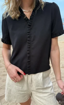 New Top - Catja - Black T-shirts & Toppe