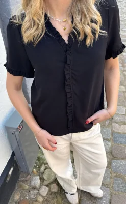 New Top - Catja - Black T-shirts & Toppe