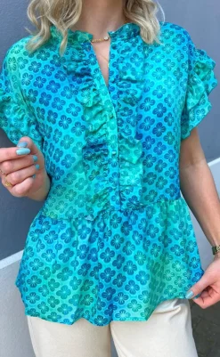 Sale Top - Freya - Aqua T-shirts & Toppe