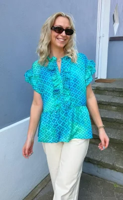 Sale Top - Freya - Aqua T-shirts & Toppe