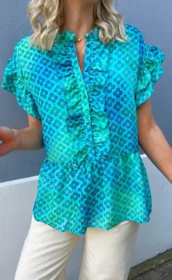 Sale Top - Freya - Aqua T-shirts & Toppe